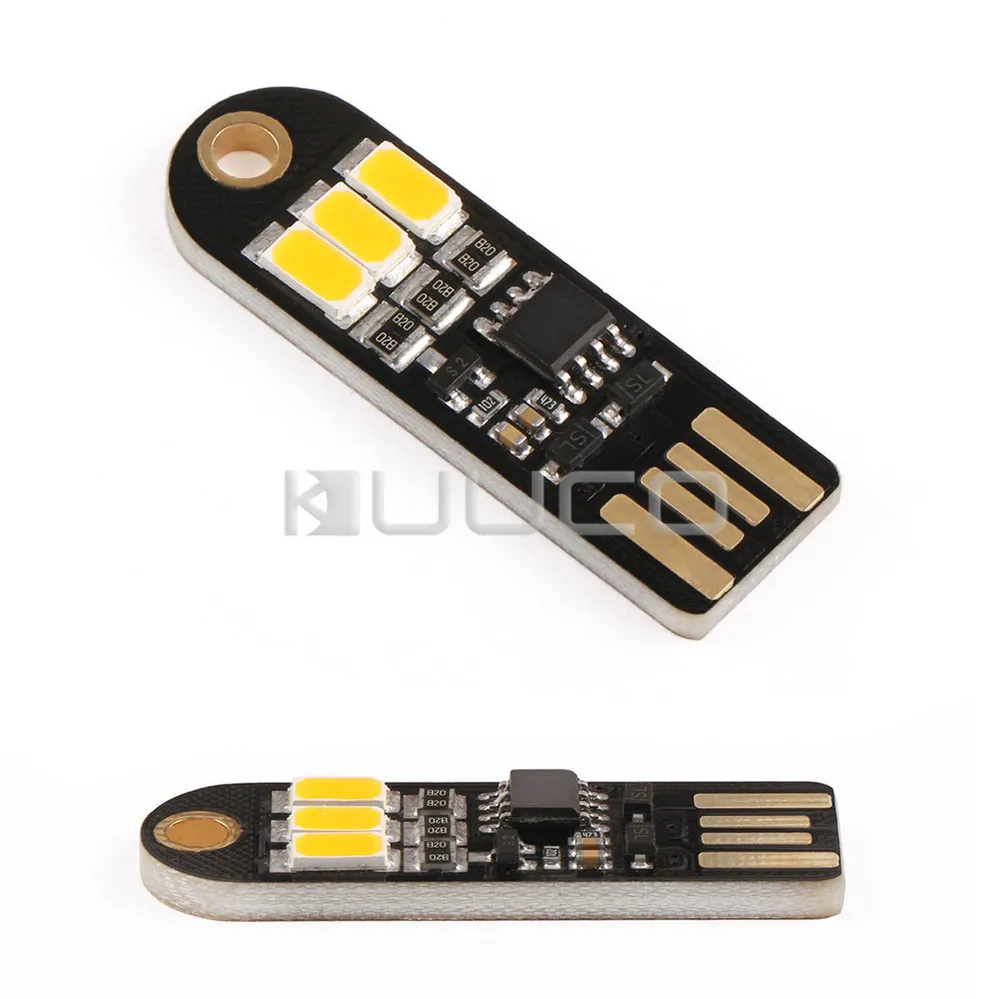 5 PCS/LOT Pocket Led Light USB Warm White Night Light Ultra-thin USB Energy-Saving Lamp for Power Bank Computer Laptop
