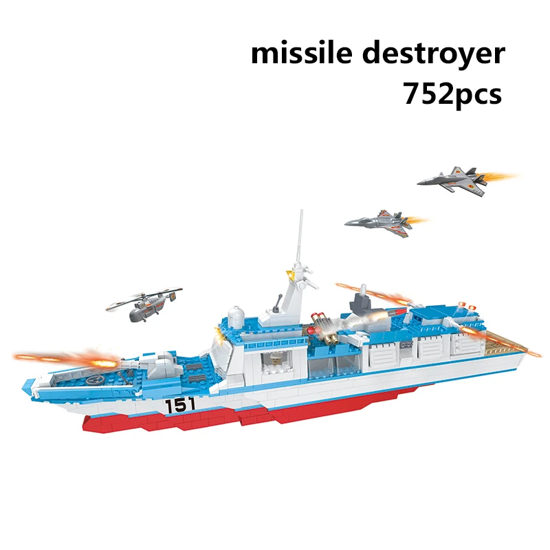 Морской боевой корабль Aircrafted Carrier совместимый Legoed Военная подводная лодка