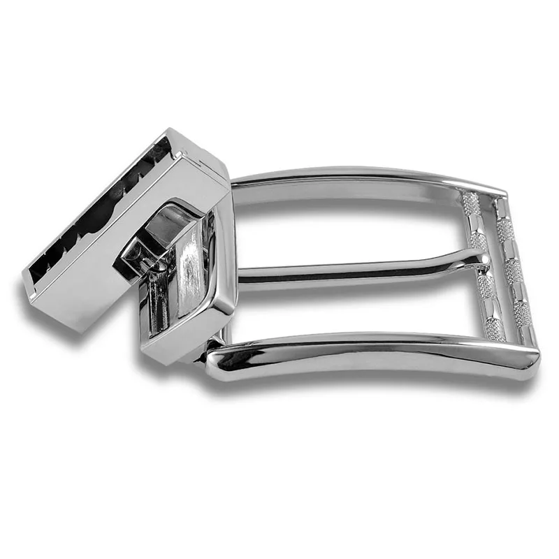 

Silver Alloy Pin Buckle Rotated Replace for Men Women Belts Suitable 3.3-3.5cm Perforated Strap Fashion Designer Waist Rotatable
