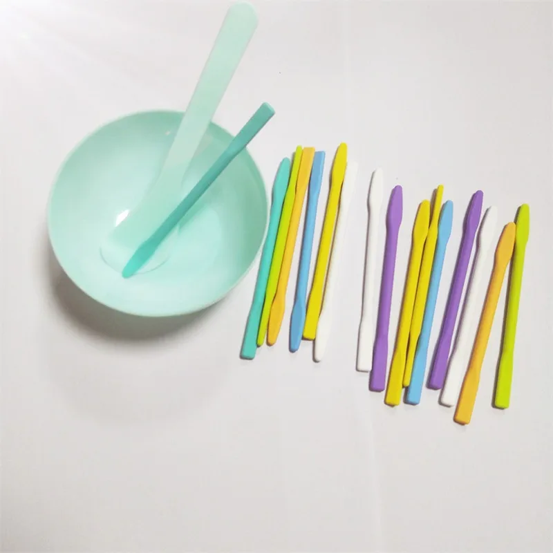 

2pcs Face Mask Bowl Homemade Makeup Beauty DIY Facial Brush Spoon Stick Tool Set New