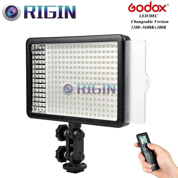 

Godox Professional LED Video Light LED308C Changeable Version Wireless 433MHz grouping system 308 LED bulbs of high brightness