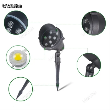 

12W Outdoor LED projection lamp Waterproof Photo tree lights plug in the ground Colorful garden home flood light KST CD50 W01