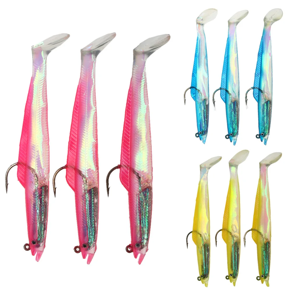 

3PCS 17cm 32g Soft Fishing Lure 3 colors Lure Swimbait Silver Carp Fish Fishing Tackle lure Artificial Bait