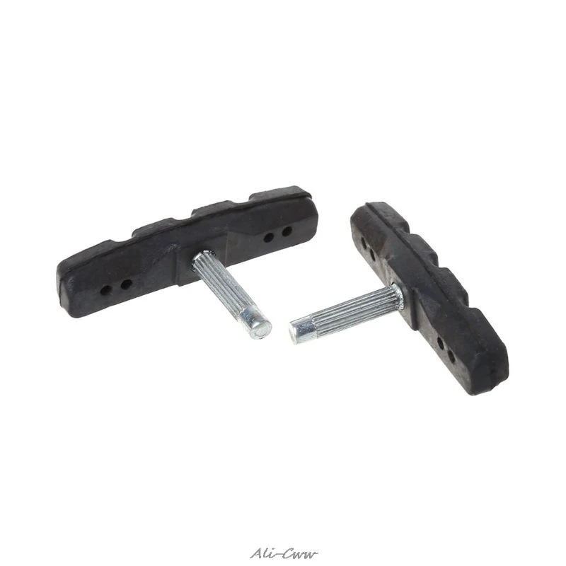 2pcs Brake Pads Bike Brake Pads Bicycle Disc Brake Pads Silent Rubber V Brake System Bike Parts Bicycle Cycling Safety Blocks MTB Mountain Bike Accessories