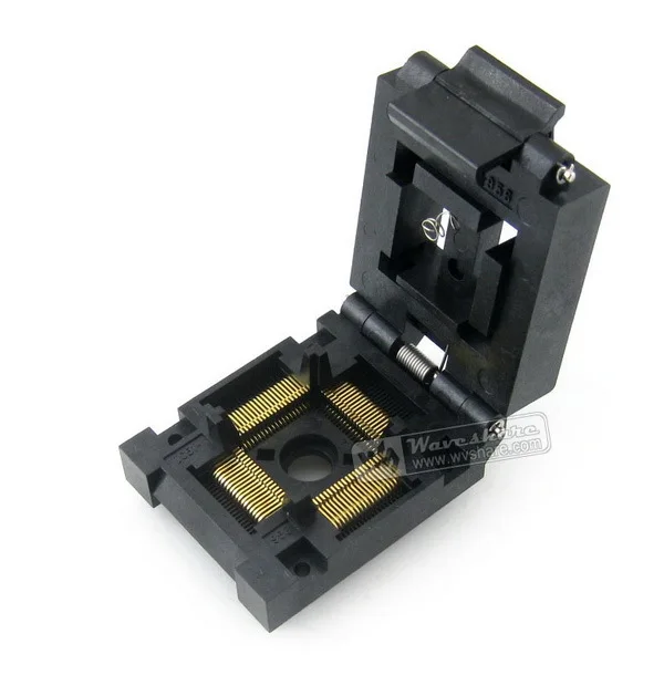 IC51-0804-956-2 IC51-0804-956 Yamaichi IC Test Socket Programming Adapter 0.65mm Pitch QFP80 TQFP80 FQFP80 PQFP80 package цена IC51-0804-956-2 IC51-0804-956 Yamaichi IC Test Socket Programming Adapter 0.65mm Pitch QFP80 TQFP80 FQFP80 PQFP80 package цены онлайн