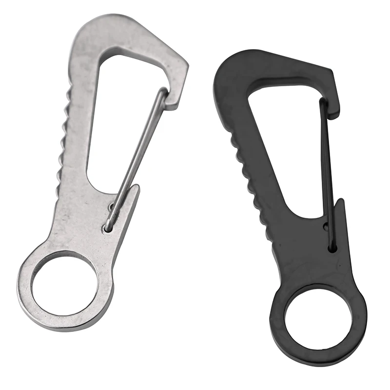 

Wholesale EDC Carabiners Outdoor Multifunctional Climbing Deduction Stainless Steel Buckle Waist Clip Key Chain Opener AA