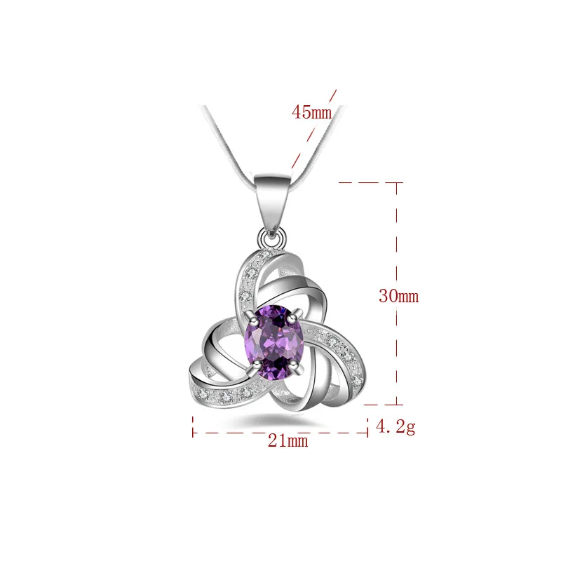 Korean Creative Necklace For Women Zircon Necklaces & Pendants 925