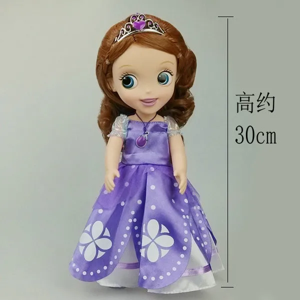 Hot fashion Original edition Sofia elsa anna the First princess Bobbi doll VINYL toy boneca accessories