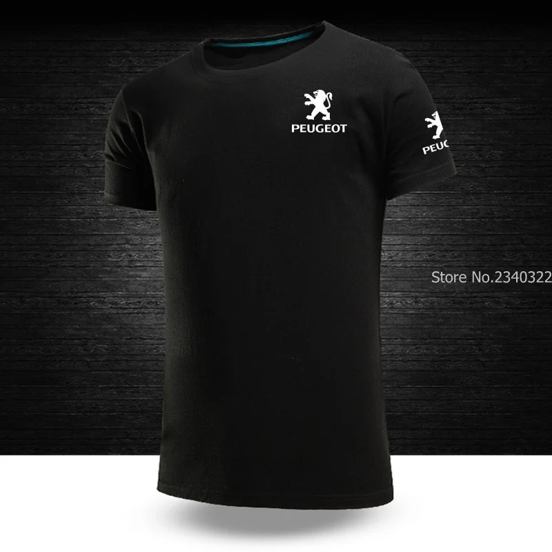 

Women men Sleeve Peugeot T-shirt Back tops O-Neck short Sleeve T shirt