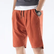 Новые летние однотонные мужские Шорты качественные повседневные мужские пляжные шорты на шнурке праздничные свободные шорты homme брендовая одежда