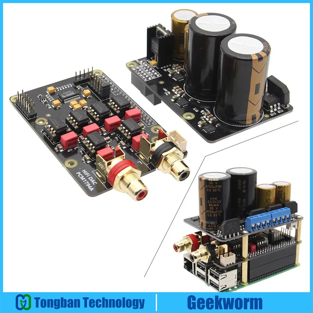 Raspberry Pi Kit X10 Hifi Audio A (X10 DAC плата расширения + Стандартная питания) для 3 Model B / 2B B|raspberry