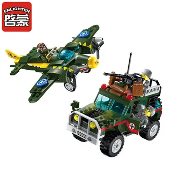 

Plastic Block 1707 Boy Spelling Insert Building Block Military War Chariot Aircraft Villain Air Strikes Armed Forces Vehicle
