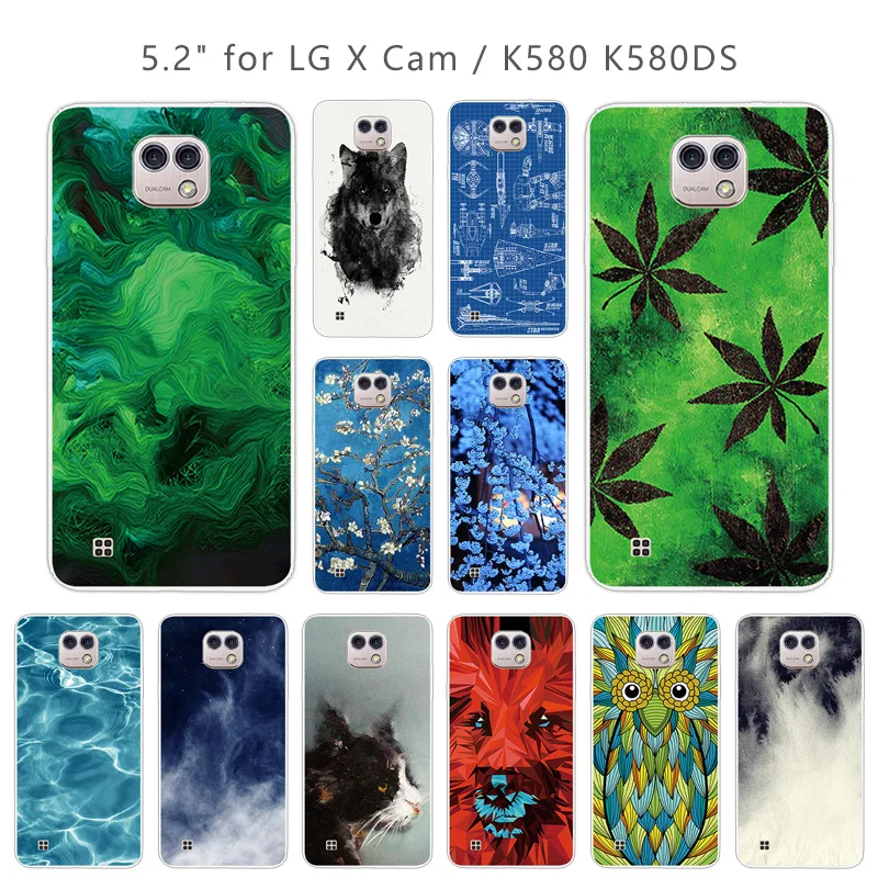 Чехол s для LG X Cam K580 K580Y Xcam K580DS 5 2-дюймовый зеленый чехол мягкий силиконовый