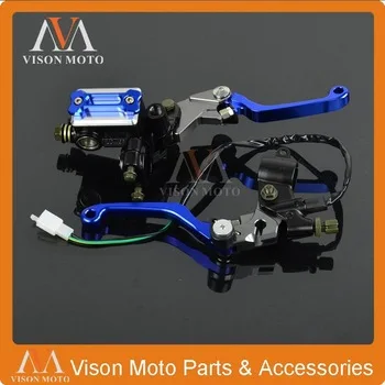 CNC Brake Lever Master Cylinder + Cable Clutch Perch For Yamaha WR250F WR450F WR250X WR250R TTR250 DT250 MX Enduro Dirt Bike