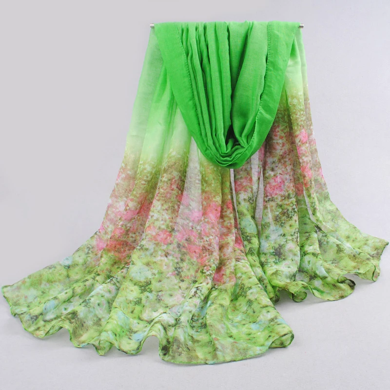 

New Special Print Adult Offer Silk Thin Long Design Cotton Scarf Women's Autumn And Winter Bali Yarn Oversized Beach Towel