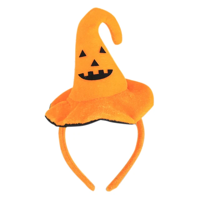 Orange Color Halloween Hats Cute Headband Pumpkin Halloween Party Dress ...