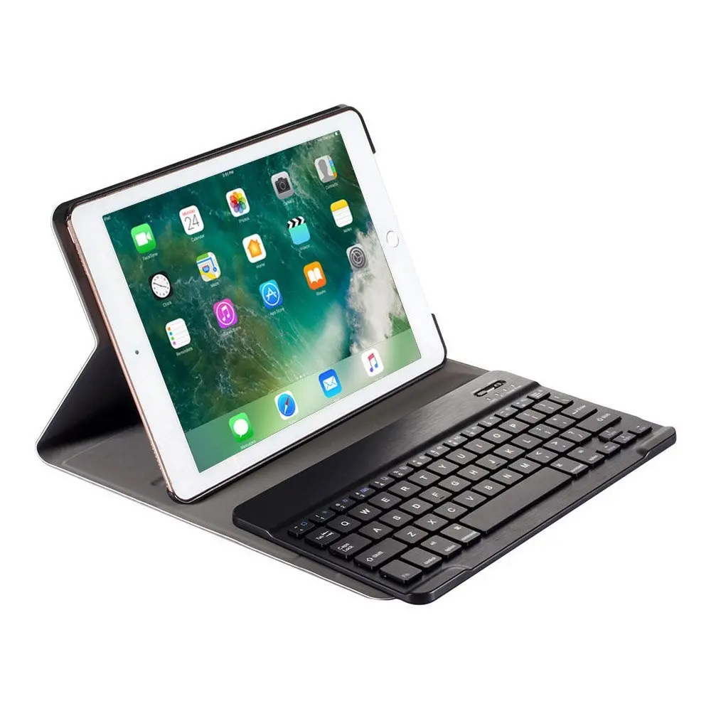 

Ultra Slim Bluetooth Keyboard Case for New iPad 9.7 2017 &For Apple iPad Pro 9.7 Case Cover Stand With Removeable Keyboard