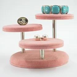 3 Layer Round Jewelry Display Stand Bracelet Chain Watch Holder Rack Jewelry Display Organizer Stand 1PC