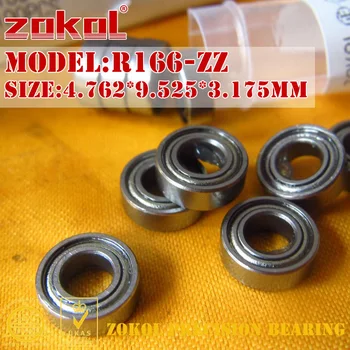 

ZOKOL R166 ZZ bearing R166ZZ r166 zz Miniature R166-ZZ Deep Groove ball bearing 4.762*9.525*3.175mm