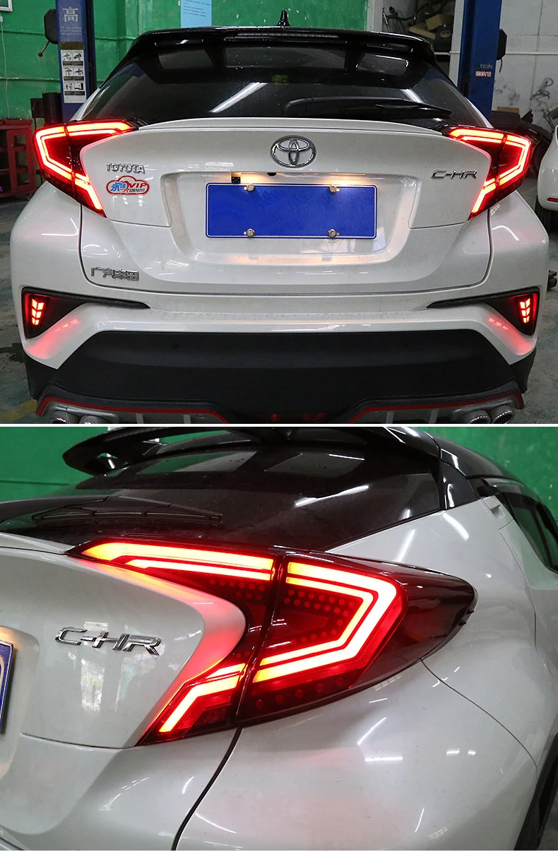 Автомобильный Стайлинг задний фонарь для Toyota CHR задний фонарь- CHR светодиодные задние фары DRL динамический сигнал тормоза авто аксессуары