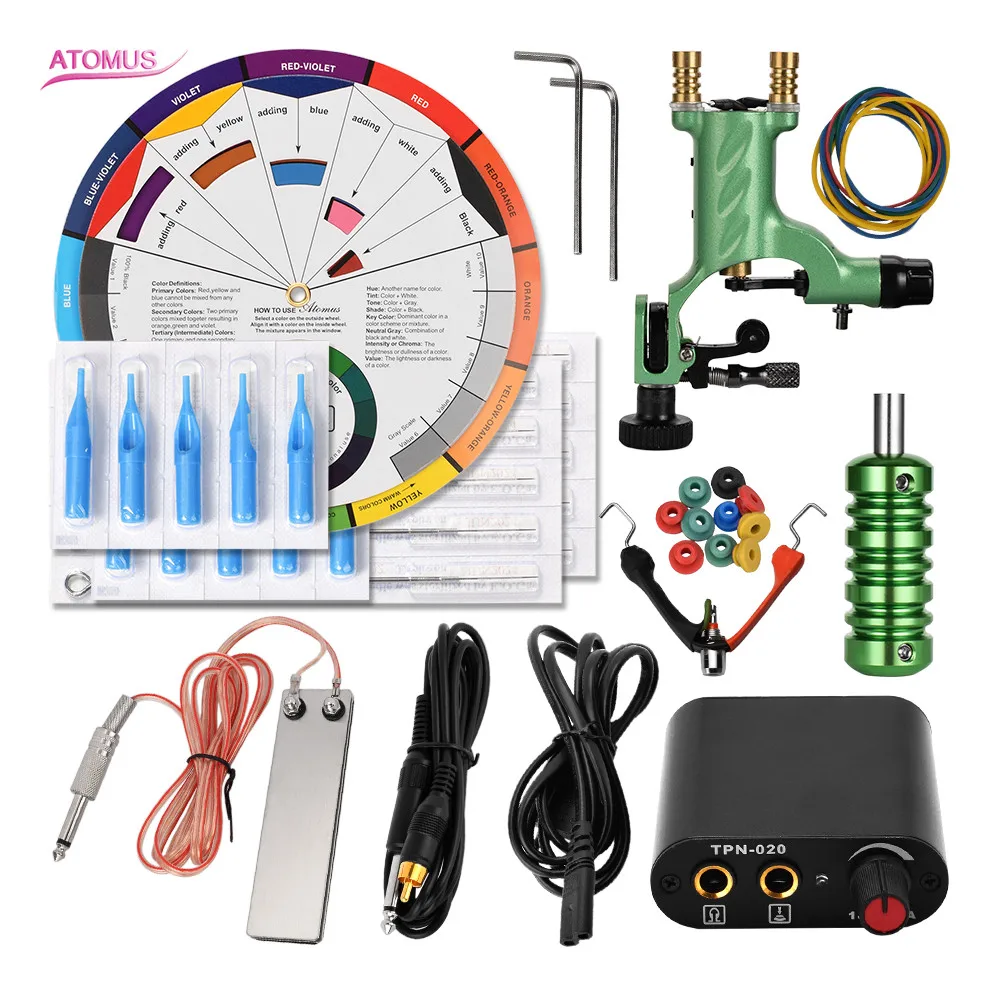 

Tattoo Machine Tatuaje Set Maquina De Tattoo Makeup Pedal Profesional Tatoo Kits Tools Rotary Ensemble A Tatouer Professionnelle