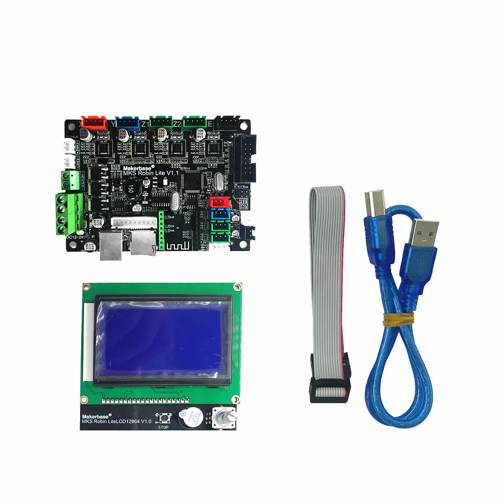 3D принтер доска STM32 MKS Робин lite материнская плата с ЖК дисплеем закрытого