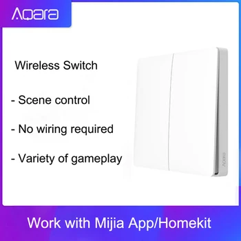 

Original Aqara Wall Switch Smart Light Control Smart Switch Wifi 2.4GHz Wireless Double Key Remote Control by Mi Home App
