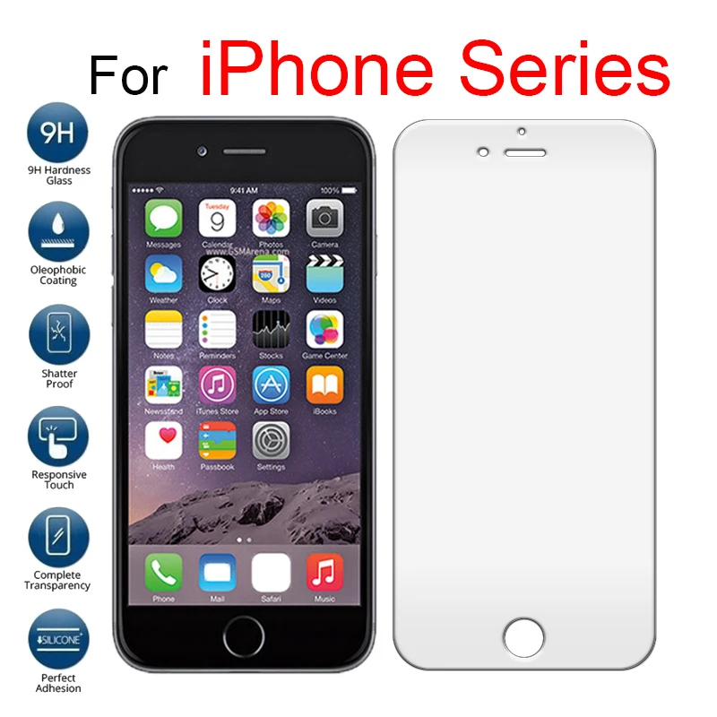 

Protective glass for apple iPhone 8 plus screen protector 7 7plus 8plus 6s 6 s tempered aphone screenprotector tremp armor glas