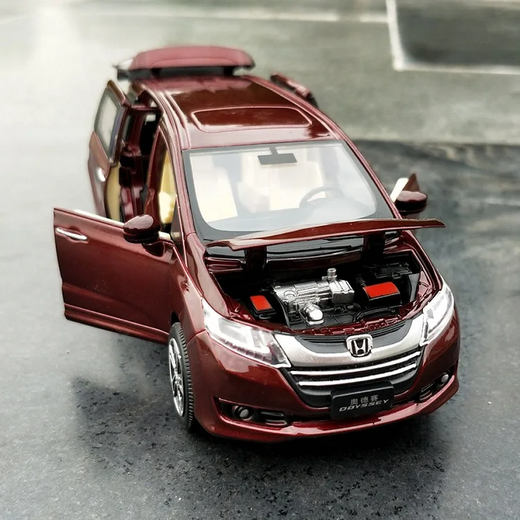 1:32 Honda Odyssey Six открытая дверь имитация сплава Модель автомобиля задний звуковой светильник Модель автомобиля игрушечный автомобиль