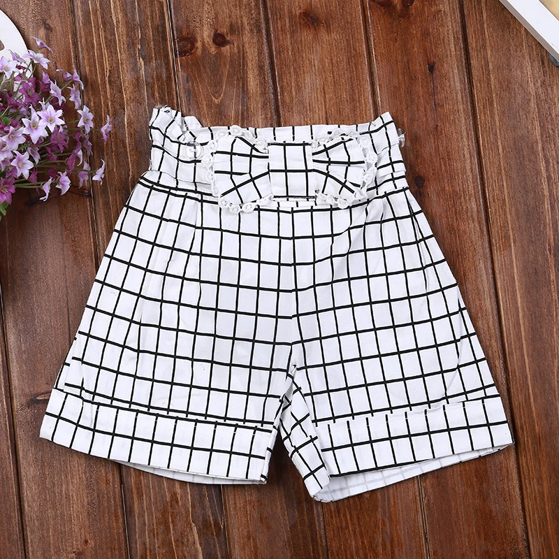Summer Girls Short Pants For Kids Safety Cotton Denim Overall Toddler