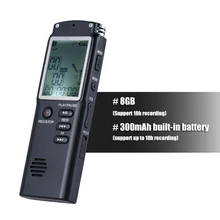 8 ГБ Аудио Диктофон WMA WAV APE LAC MP3 плеер Диктофон с голосовой активацией VAR A-B повторение телефонного разговора запись