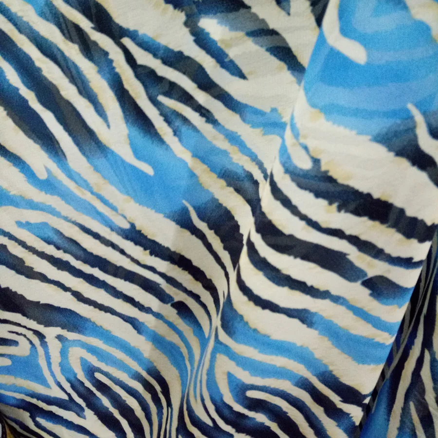 Ткань для платья Зебра принт шифон сделай сам Ремесло Ткань пляжная юбка вечернее платье шарф блузка рубашка материал