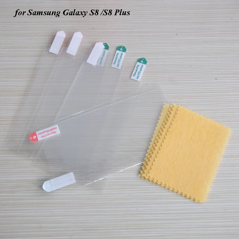 

1000PCS/Lot For Samsung Galaxy S8 / S8 Plus Screen Protector Clear PET Phone Guard Film (Half Screen Films)