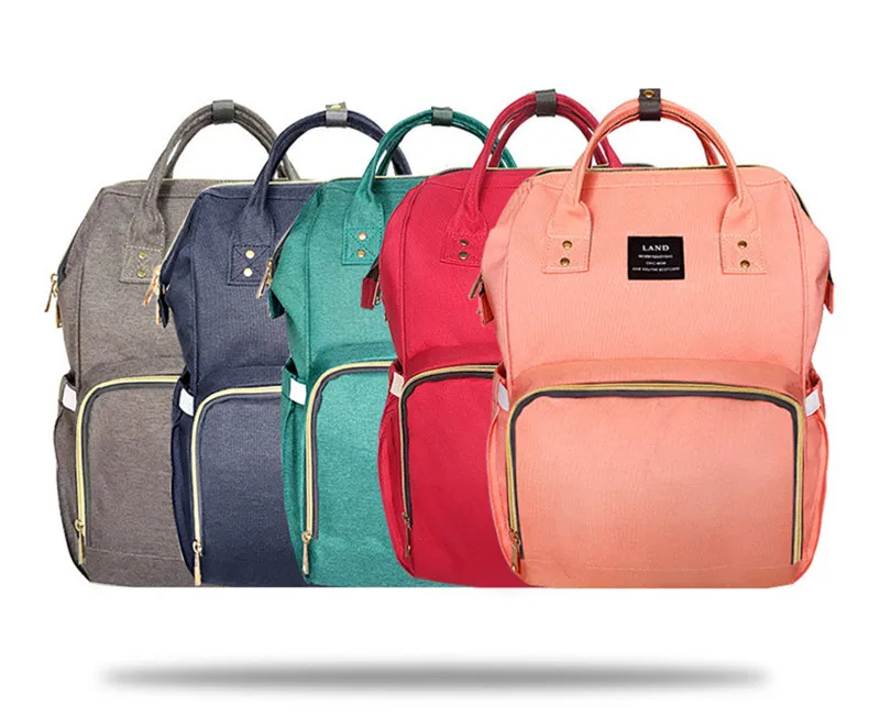 Upgraded Version Mummy Backpack Baby Diaper Bags For Mummy Stroller Fashion Shoulder Mummy Bags Multi-functional Large-Capacity 16