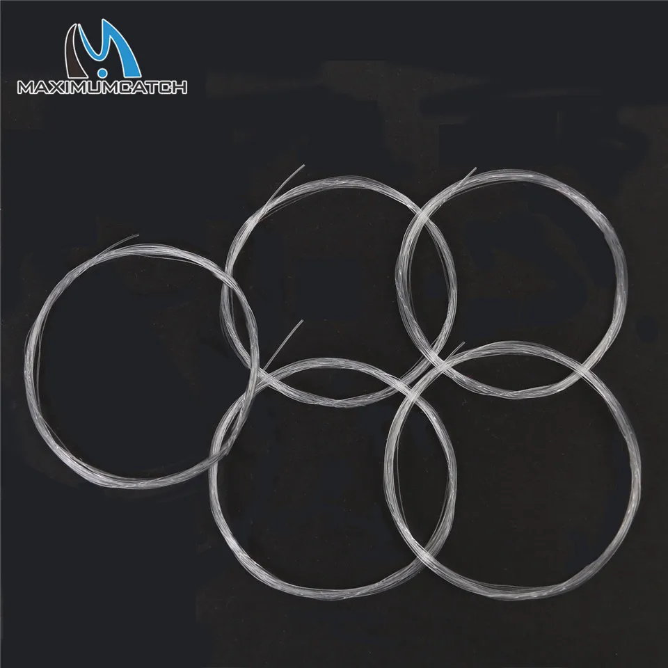 Maximumcatch 7.5ft/9ft/12ft/15ft 0X-6X مستدق زعيم مع حلقة النايلون صنارة صيد السمك بذبابة الصيد الصناعية شحن كومبو