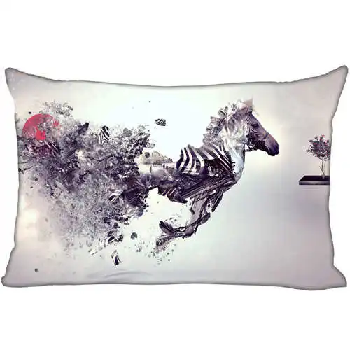 Лучшие наволочки на заказ лошадь(1)@ 1 спальня прямоугольная Наволочка на молнии(с одной стороны)@ 181205-05-01-30 - Цвет: Pillowcase