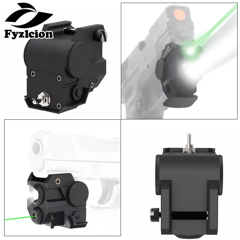 

Hunting Pistol Rifle Mini Sub Compact Rail Red Laser Sight with CREE LED Flashlight Integrated Combo for Weaver Picatinny Rail
