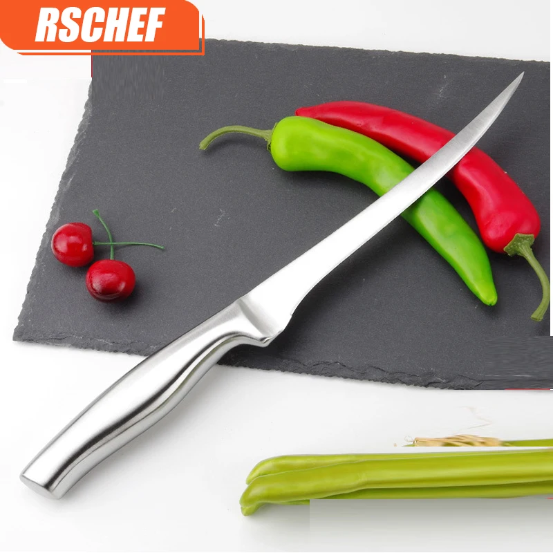 RSCHEF 7 inch Quality Stainless Steel Kitchen Fillet Knife Eviscerate Fish Sculpture Knife Japanese Style Boning Knives RSCHEF 7 inch Quality Stainless Steel Kitchen Fillet Knife Eviscerate Fish Sculpture Knife Japanese Style Boning Knives