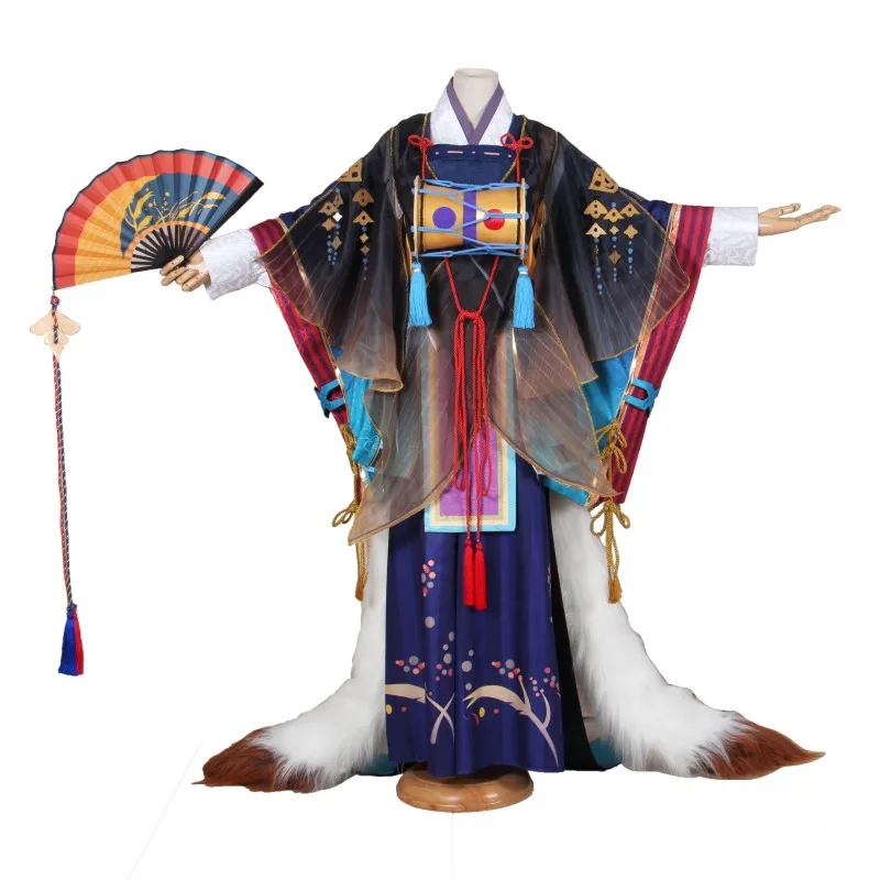 Игра Onmyoji Tamamo No Mae Пробуждение кимоно униформа косплей костюм Бесплатная