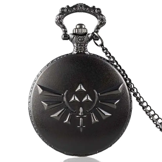 New Arrivals Black The Legend of Zelda Quartz Pocket Watch Retro Men Women Game New Arrivals Black The Legend of Zelda Quartz Pocket Watch Retro Men Women Game