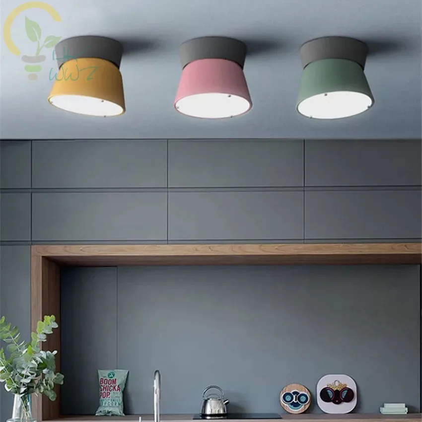 

Nordic Light Restaurant Living Room LED Ceiling Lamp Minimalism Bar Bedroom Study Decorate Modern Ceiling Lights