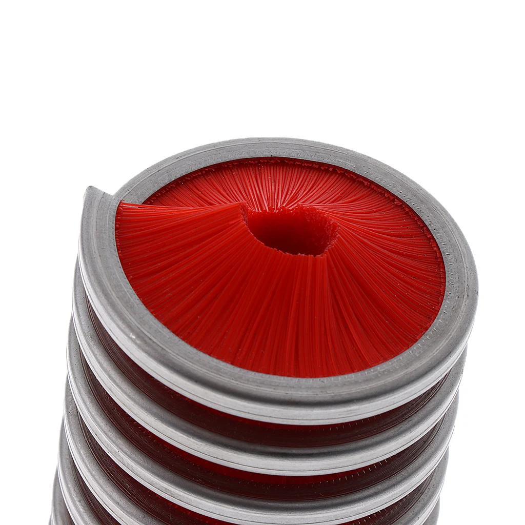 Портативный спиральный тип веревка для скалолазания Чистящая Щетка подвеска с помощью веревок чистящее средство для веревок инструмент для 8-13 мм веревки красного цвета