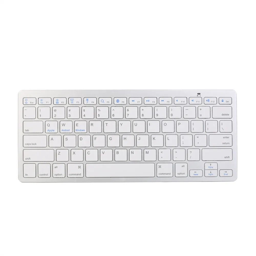 VOBERRY ультра-тонкая клавиатура Беспроводная USB мини Bluetooth клавиатура черная 78 клавиш эргономичная клавиатура для ПК Apple Mac ноутбука