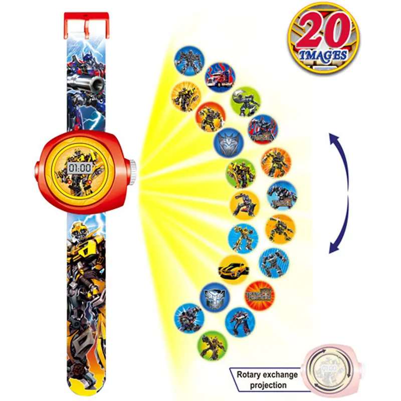 

N002 Can The Projection Kids Watches Ironman Robot Toys for Boy Girl Children Watch