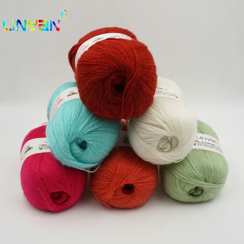 Buy 6 pieces*50g Yarn for Hand Knitting wool yarn crocheting Mink wool Yarn for