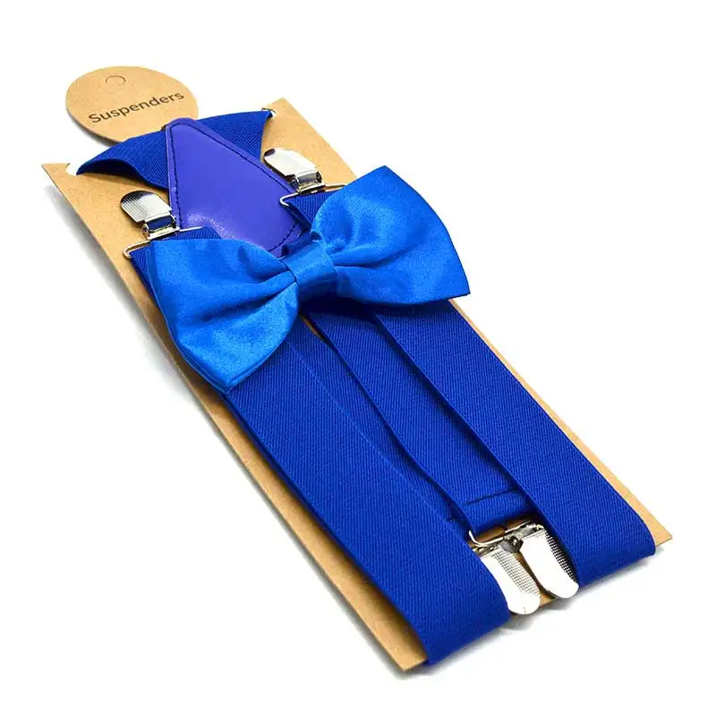 Бренд подтяжки галстук бабочка комплект 3,5 см Ширина 120 см Длина взрослых Размеры унисекс Для женщин Для мужчин высокой Elasticty подтяжки