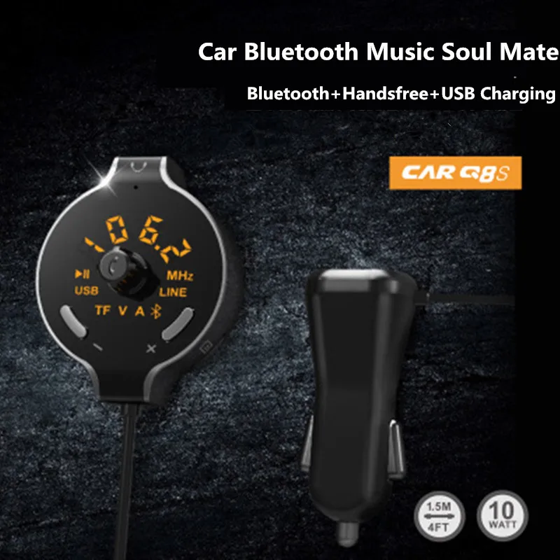 3,5 мм AUX автомобиля Bluetooth Handsfree fm-передатчик TF Car Audio светодиодный MP3 плеер приемник 2.1A Dual USB быстрой Зарядное устройство адаптер