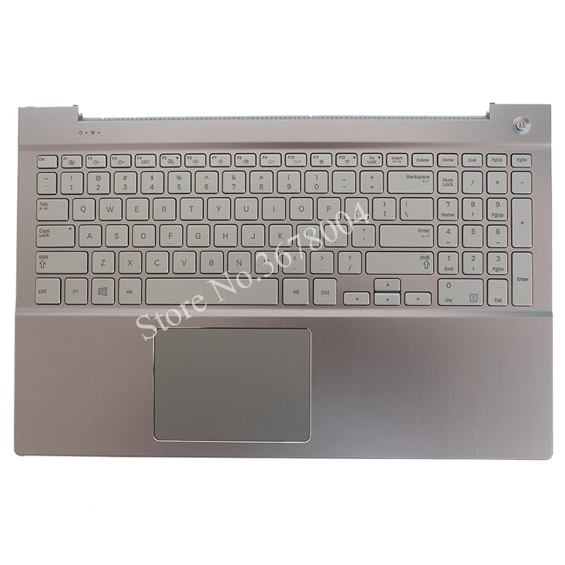 Новая клавиатура US для samsung NP770Z5E 780Z5E NP780Z5E NP880Z5E ноутбука Серебристая с подставкой