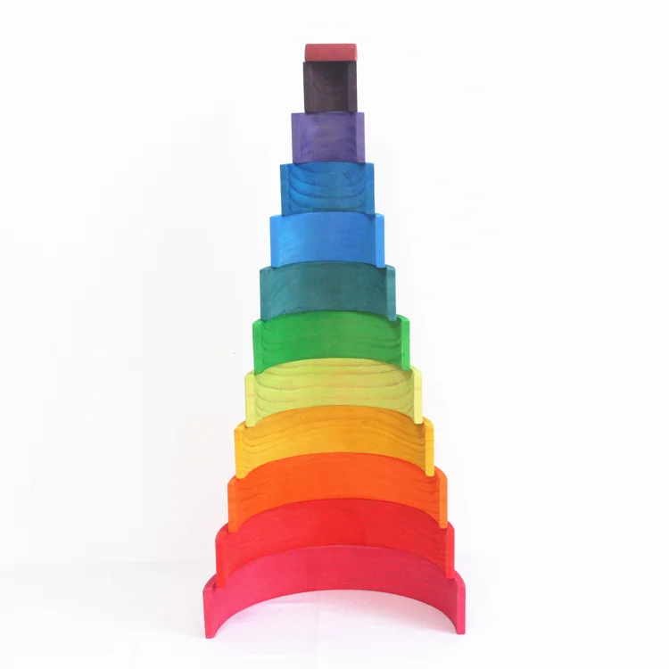 Baby toys 12pcs 6pcs rainbow blocks