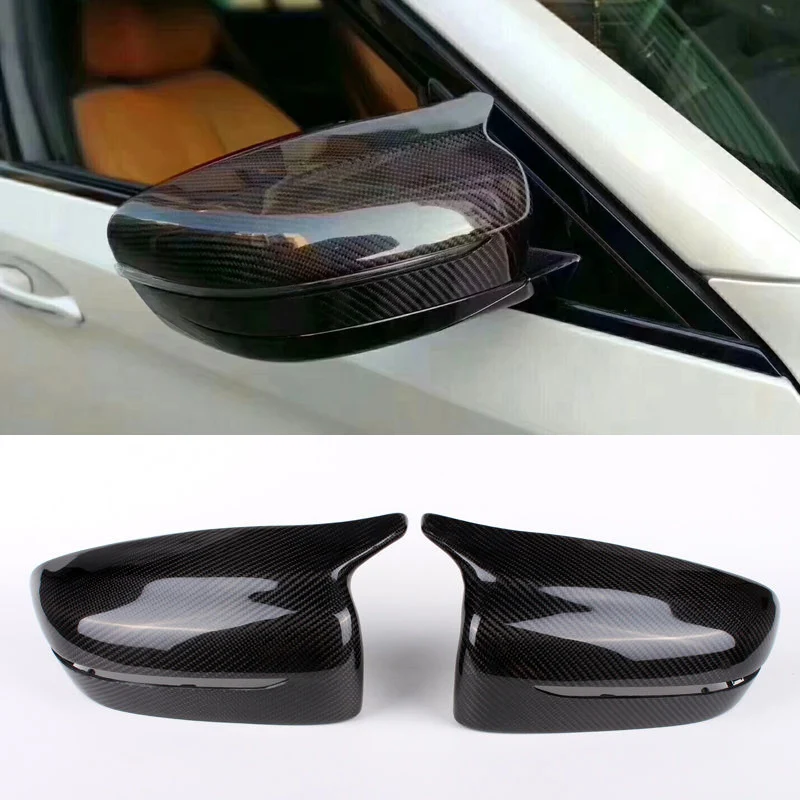 

Horns tip Style Carbon fiber Rearview mirror cover Fit For BMW G30 G38 5-Series 525i 528i 530i